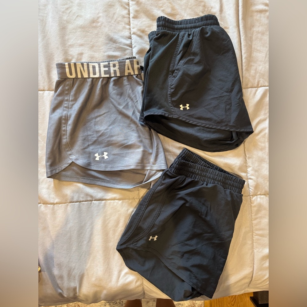 Women’s Under Armour Black and Gray Shorts